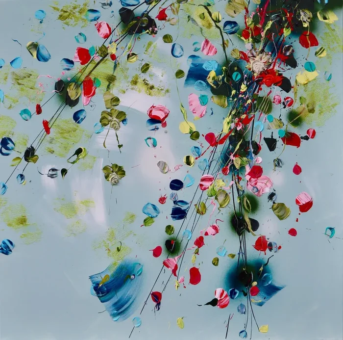 “Komorebi” (2022) Acrylic painting by Anastassia Skopp
