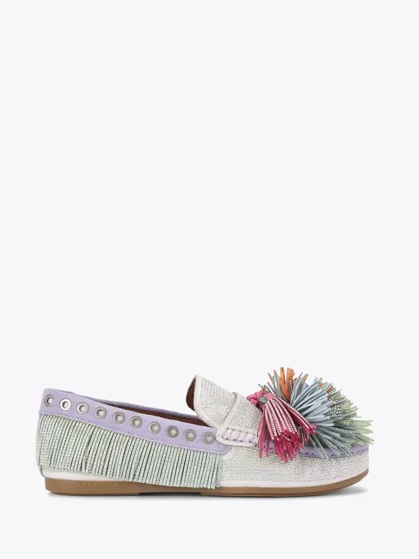 Kurt Geiger London Pom Pom Moccasin Pumps