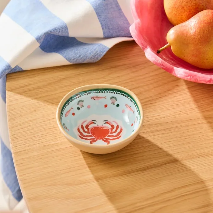 La Mer Coastal Crab Melamine Dip Bowl