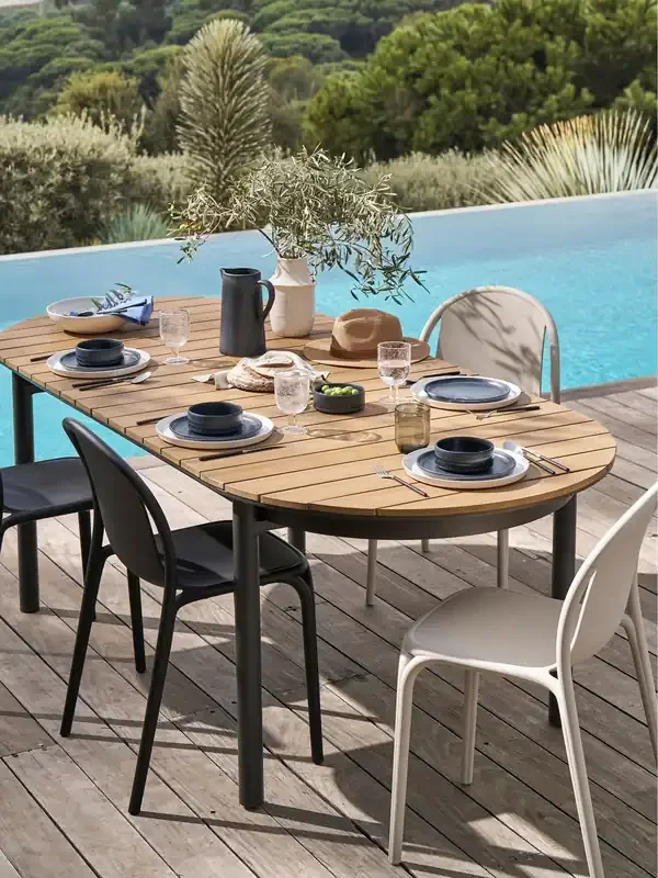 La Redoute Intérieurs Set of 2 Pebble Polypropylene Brooklyn Garden Chairs