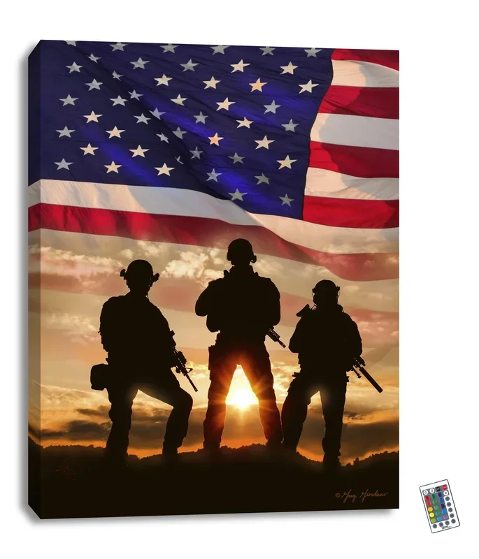 Let Freedom Ring 18×24 Fully Illuminated LED Wall Art