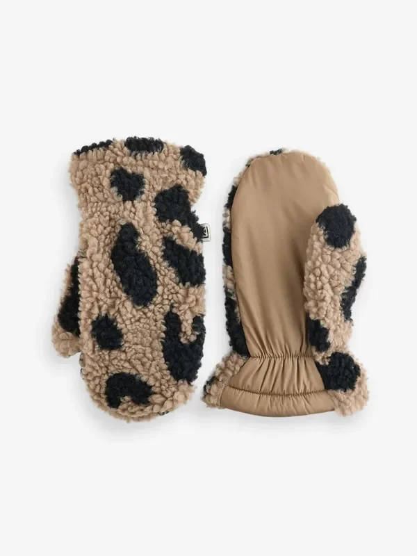 Liewood Grethe Brown Fleece Pile Gloves