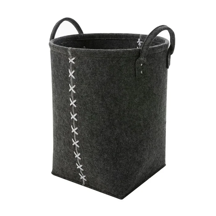 Lincoln Cross Basket Dark Grey Marle