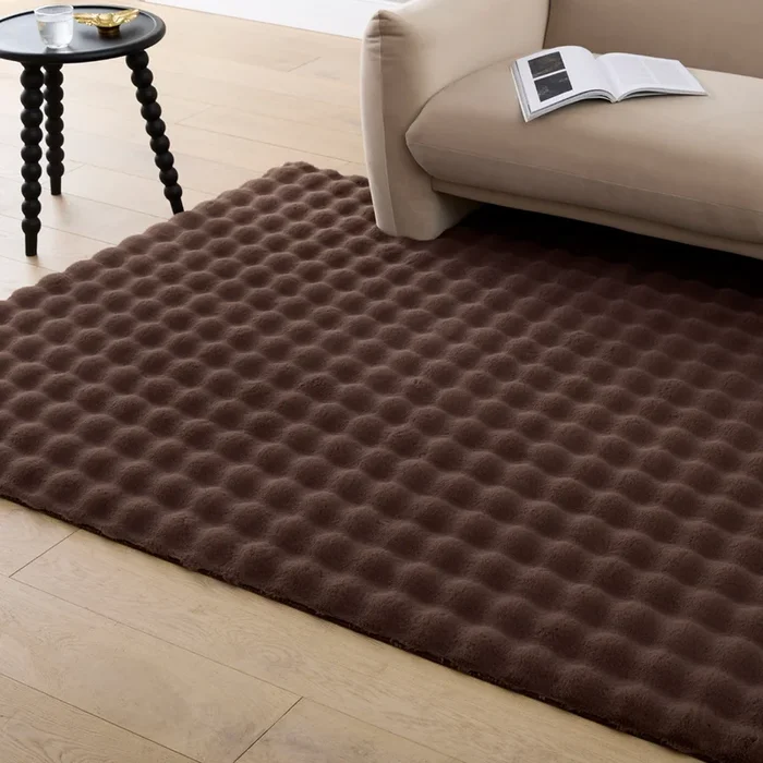 Luxury Cocoa Faux Fur Rug