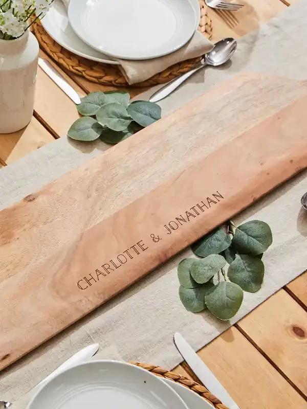 Made Yours Brown Personalised Wooden Paddle Platter Board
