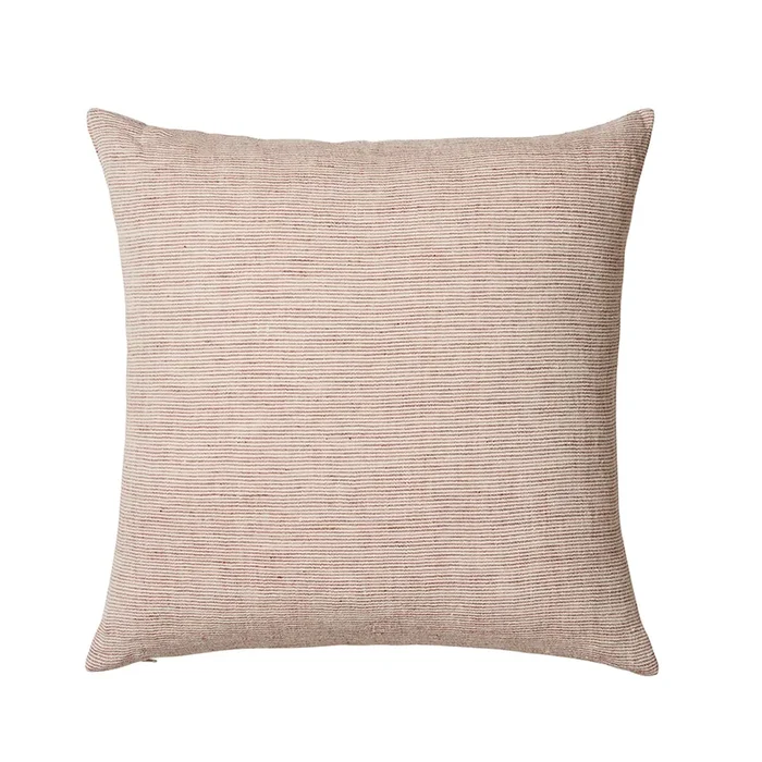 Malmo Red Stripe Linen Cushion