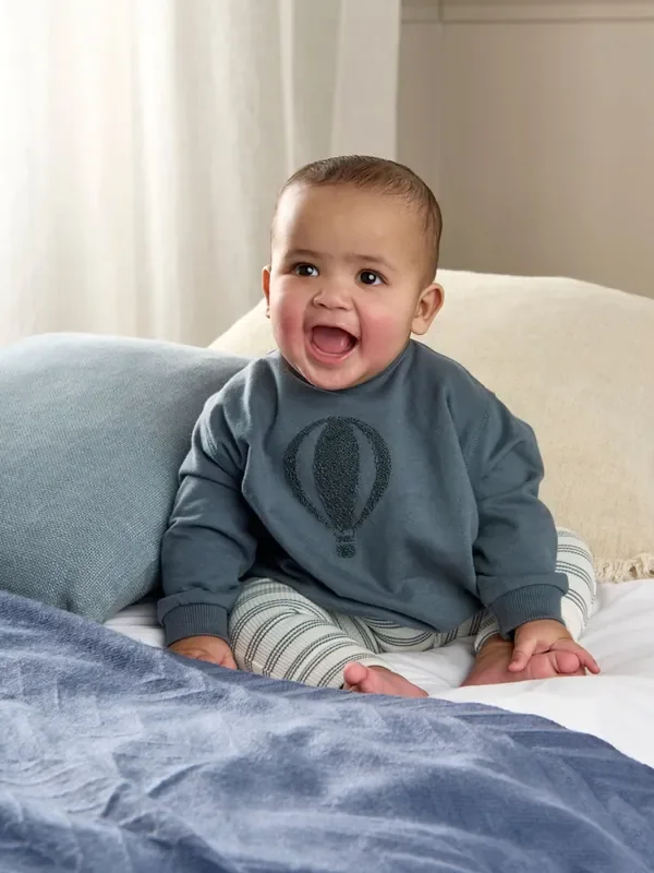 Mamas & Papas Blue Sweatshirt And Leggings Set