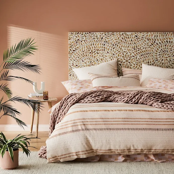 Melody Soft Pink Quilt Cover