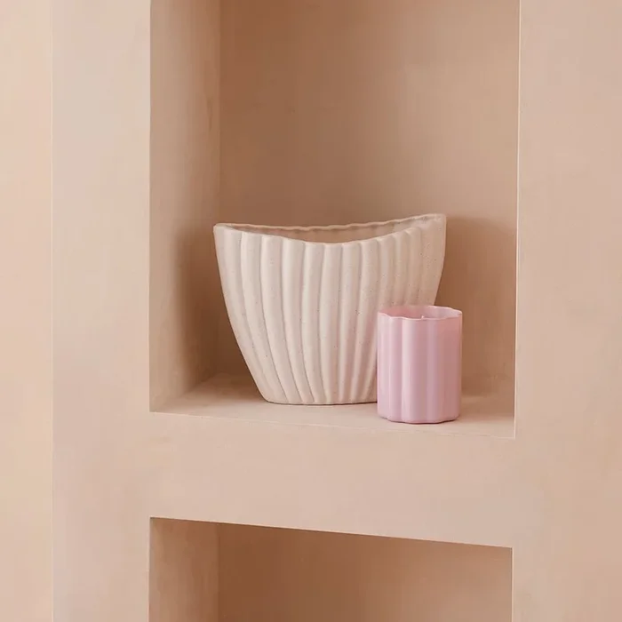 Milos Textured White Vase