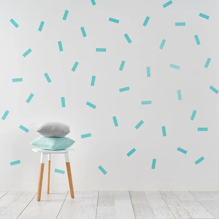 Mint Flecks Removable Wall Stickers