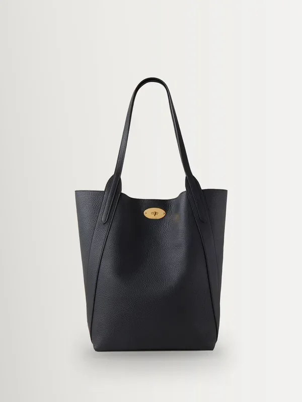 Mulberry Black/Gold North South Bayswater Heavy Grain Tote Bag Seasons