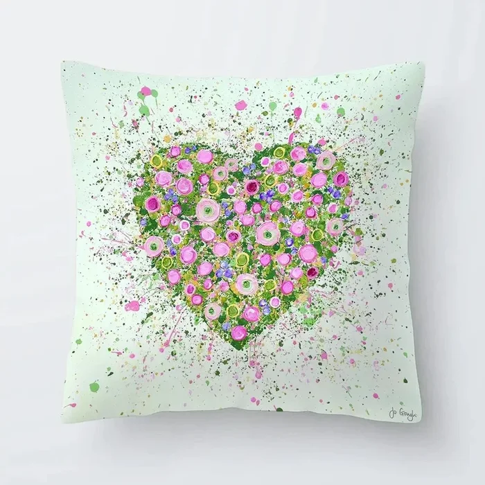 My Heart Blooms For You Cushion