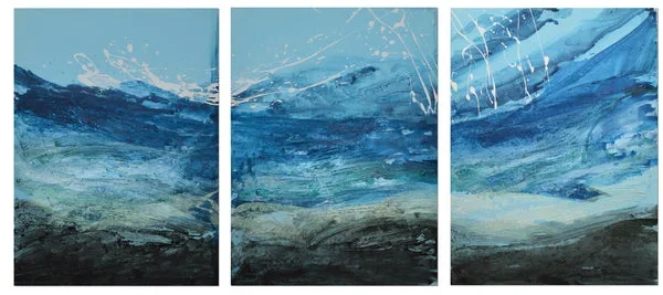NEW: Dancing Waves – XL Original Abstract Wall Art