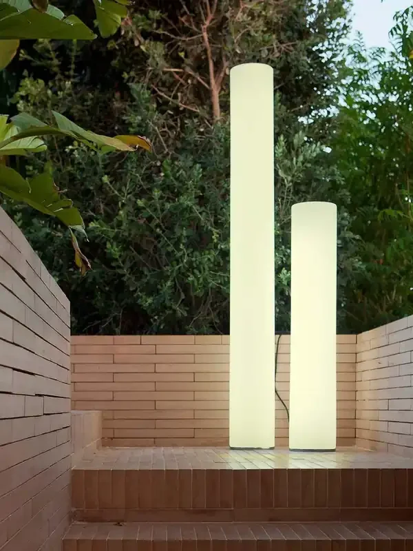 New Garden White Fity 160cm Floor Lamp with Hemp Cable