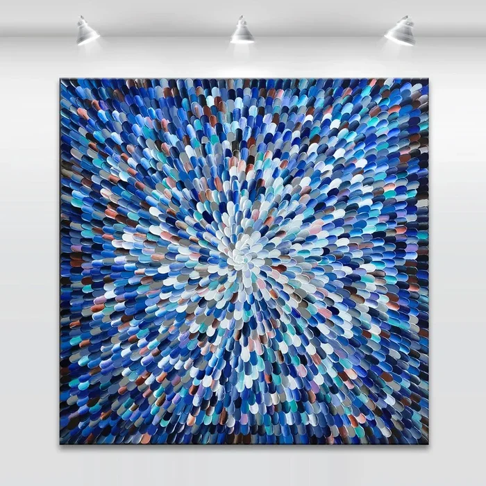‘Nix regina XIII’ – 40×40″ (2021) Acrylic painting by Tatiana Georgieva