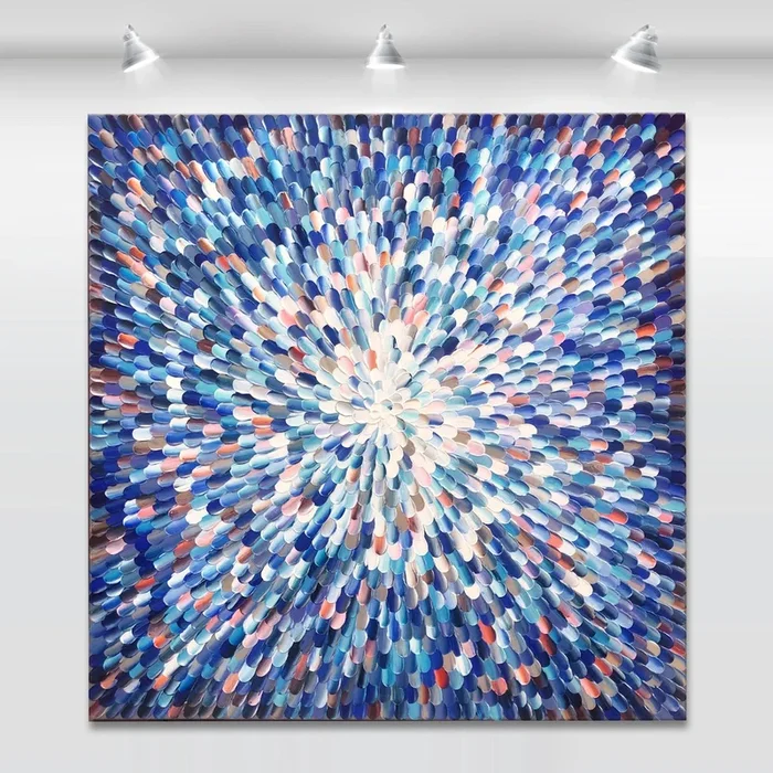 ‘Nix regina XVII’ – 40×40″ (2021) Acrylic painting by Tatiana Georgieva
