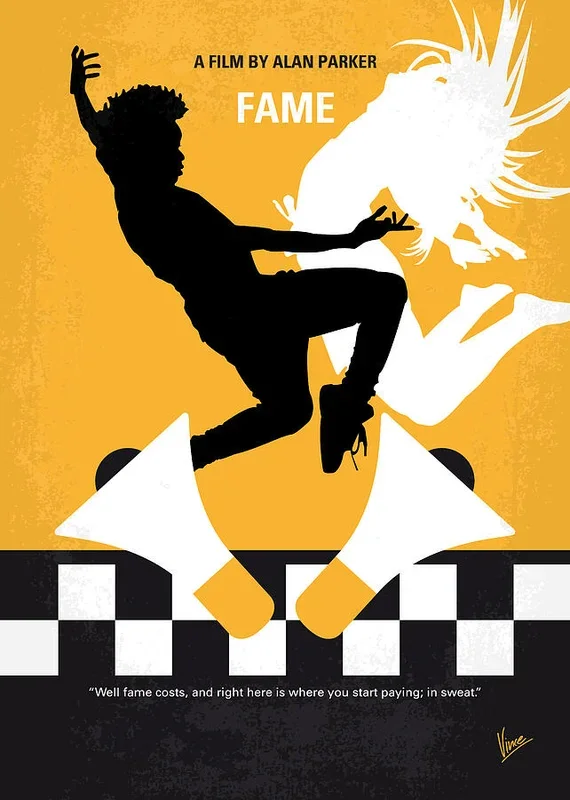No619 My Fame minimal movie poster