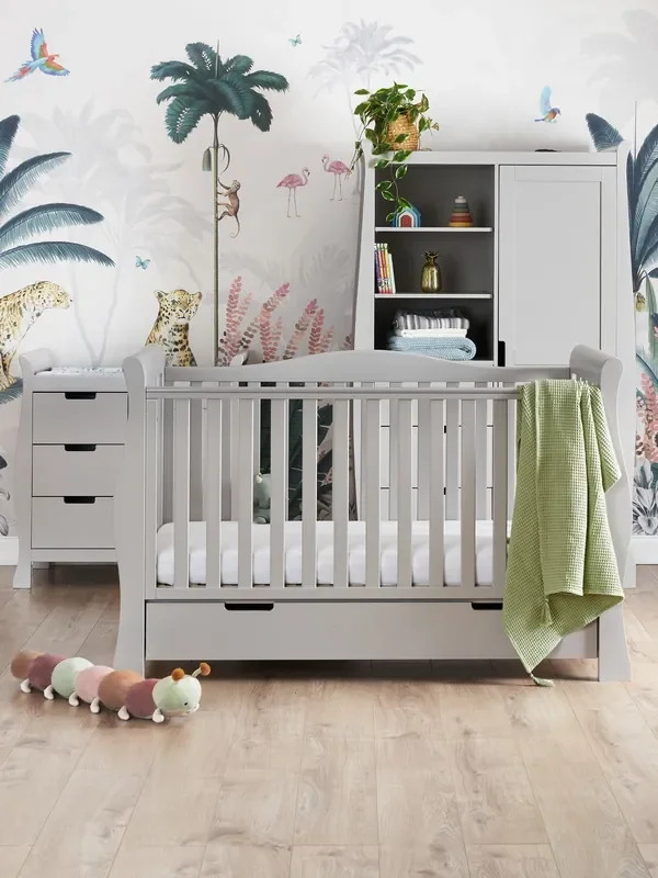 Obaby Warm Grey Stamford Luxe 3 Piece Nursery Furniture Set