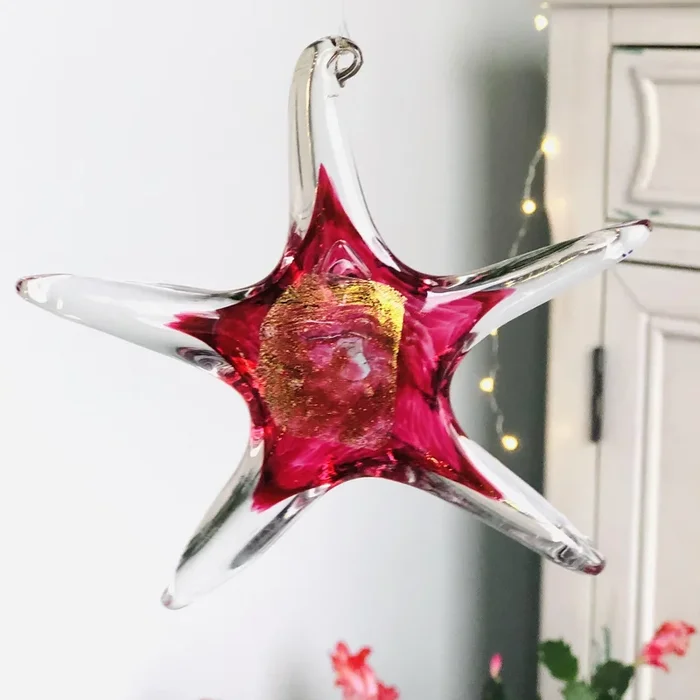 October Birthstone Hanging Star