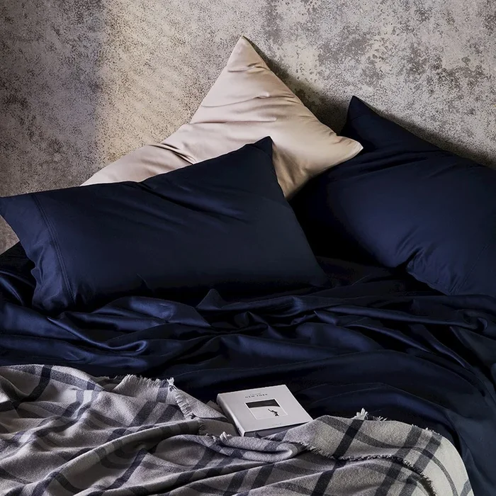 Organic Cotton Sateen Sheet Set Ink Sheet Set