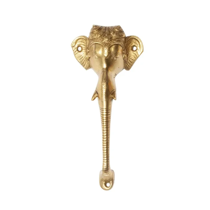 Ornate Brass Elephant Hardware Large