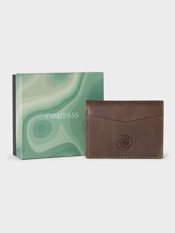 Osprey London The Compass Leather Card Case