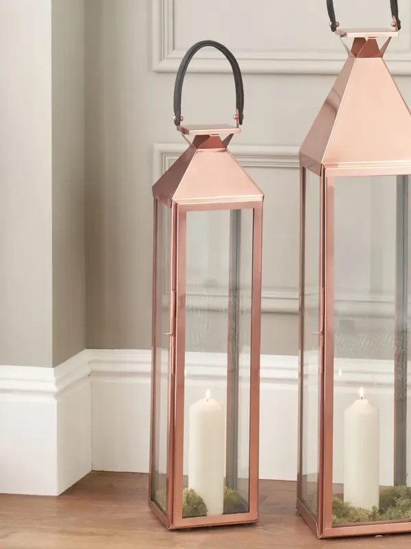 Pacific Lifestyle Copper Glass Medium Lantern