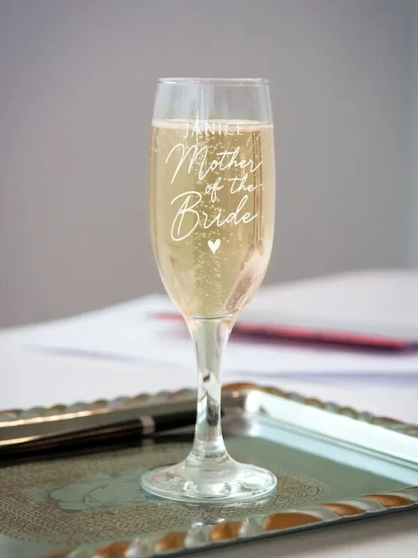 Personalised Mother Of The Bride Flute Glass by PMC