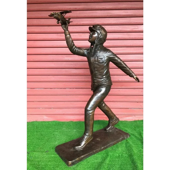 Pilot Dreams Bronze Statue