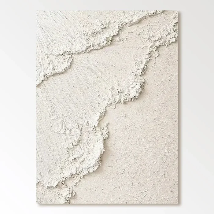 Plaster Painting “Blanche Épure“