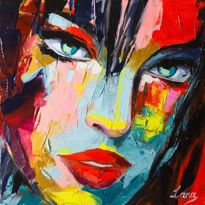Playing with fire (2017) Oil painting by Lana Frey