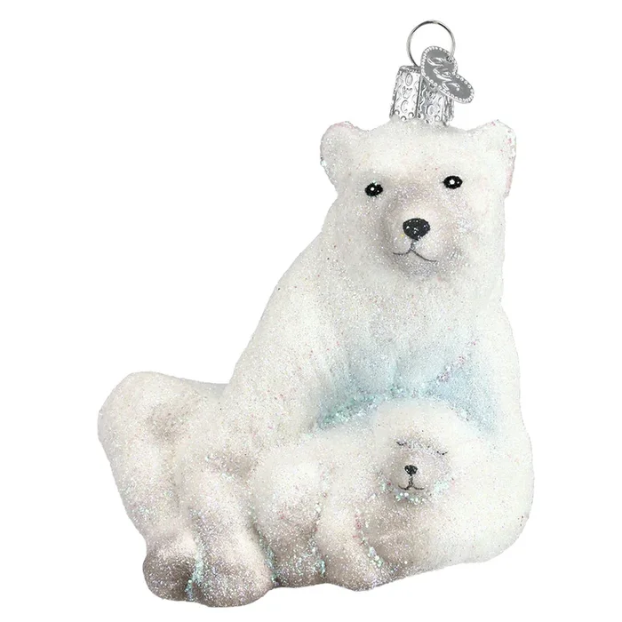 Polar Bear with Cub – Old World Christmas