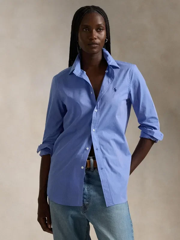 Polo Ralph Lauren Blue Long Sleeve Button Front Shirt Seasons