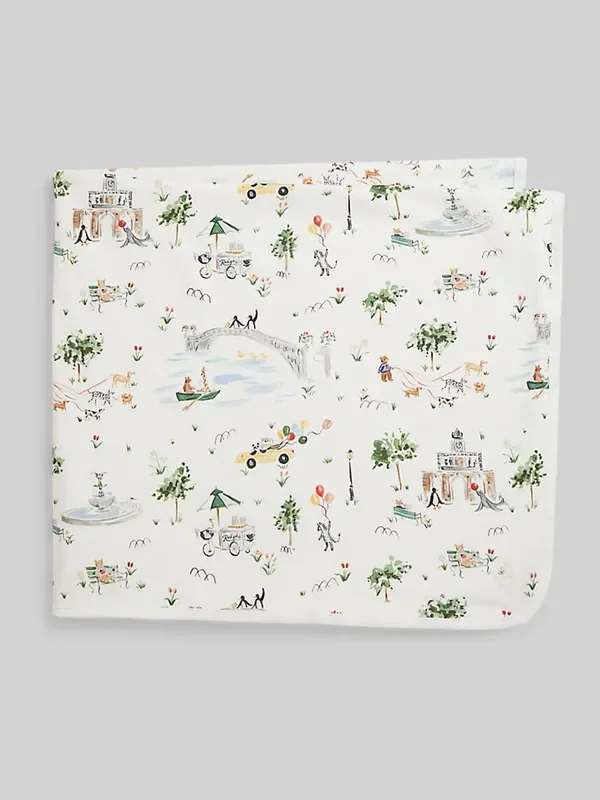 Polo Ralph Lauren White Baby Knit Blanket