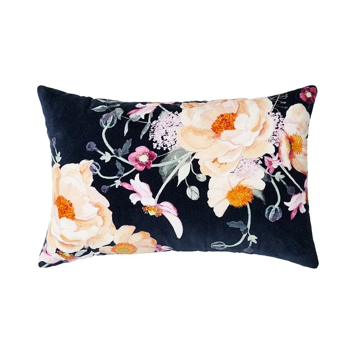 Precious Jewels Navy Floral Cushion
