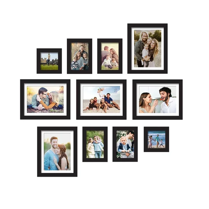 Premium Photo Frames For Wall, Living Room & Gifting – Set Of 11