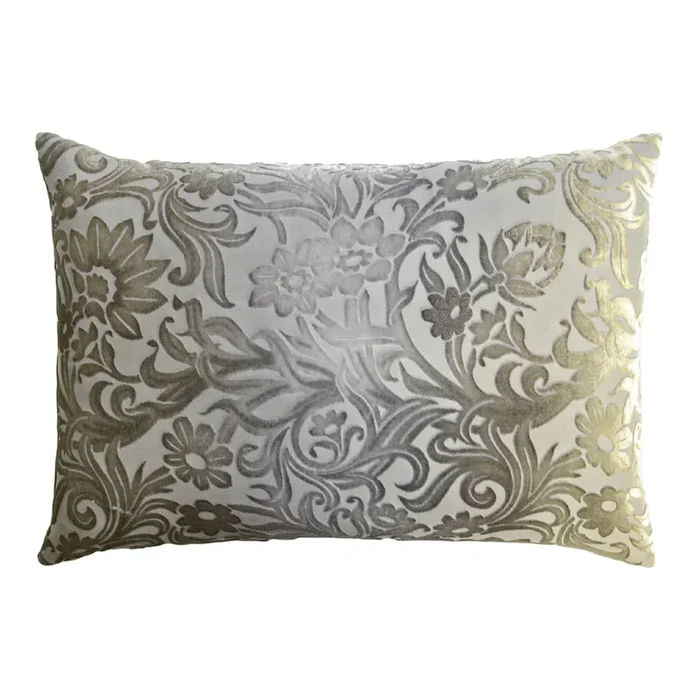 Prospect Park Velvet Pillow – Nickel