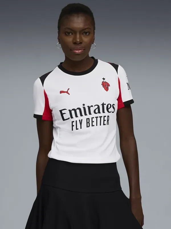Puma White AC Milan 25/26 Womens Away Jersey