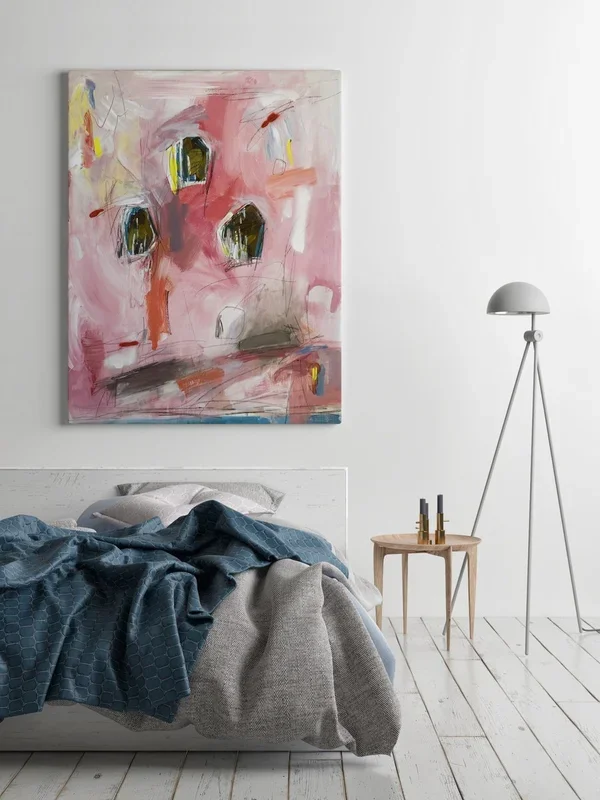 RAW PINK Acrylic painting by Evgenia Makarova