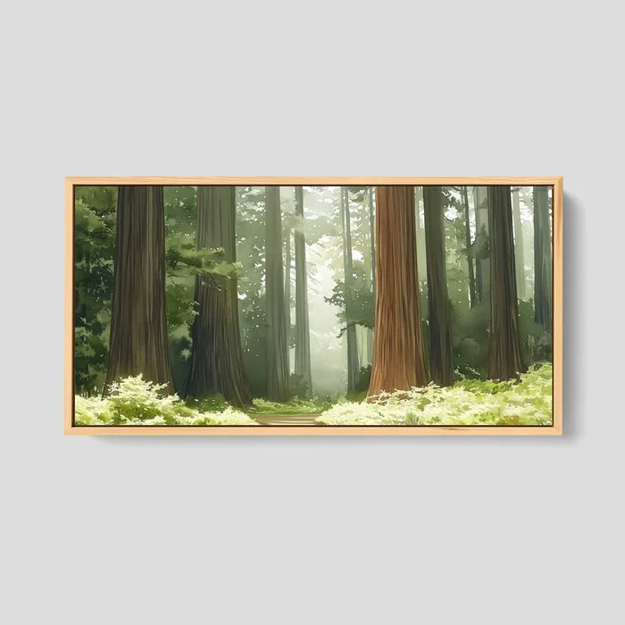 Redwood Forest Wall Art – Large Living Room Decor
