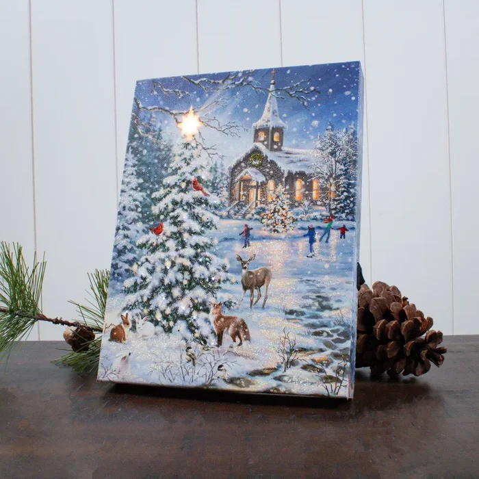 Rejoice 8×6 Lighted Tabletop Canvas