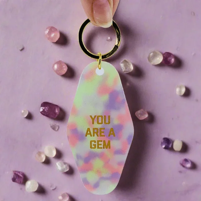Retro Keychain, You Are A Gem