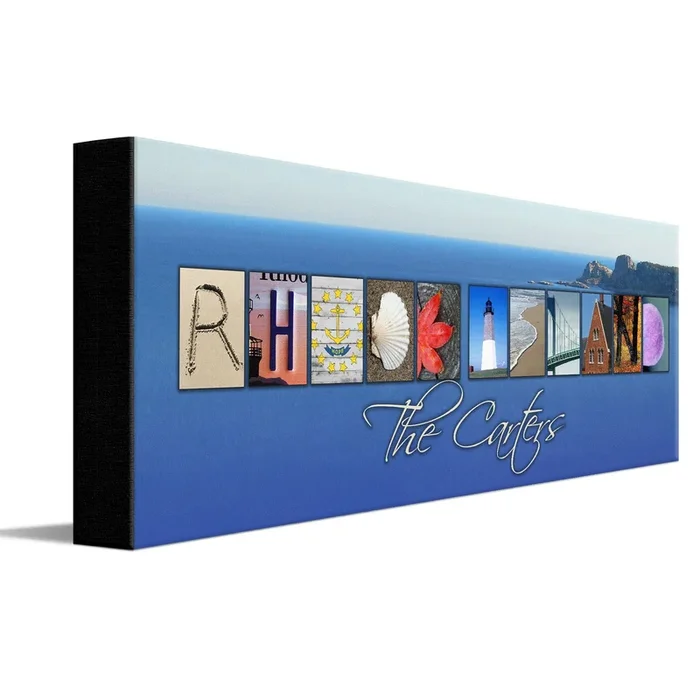 RHODE ISLAND – State Name Art