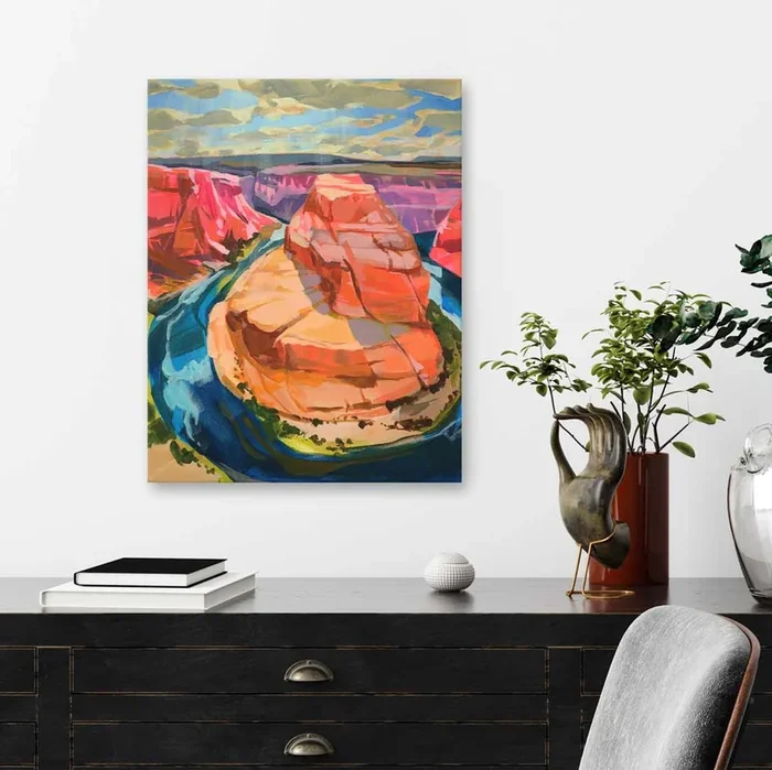 Road Trip – Horseshoe Canvas Wall Art