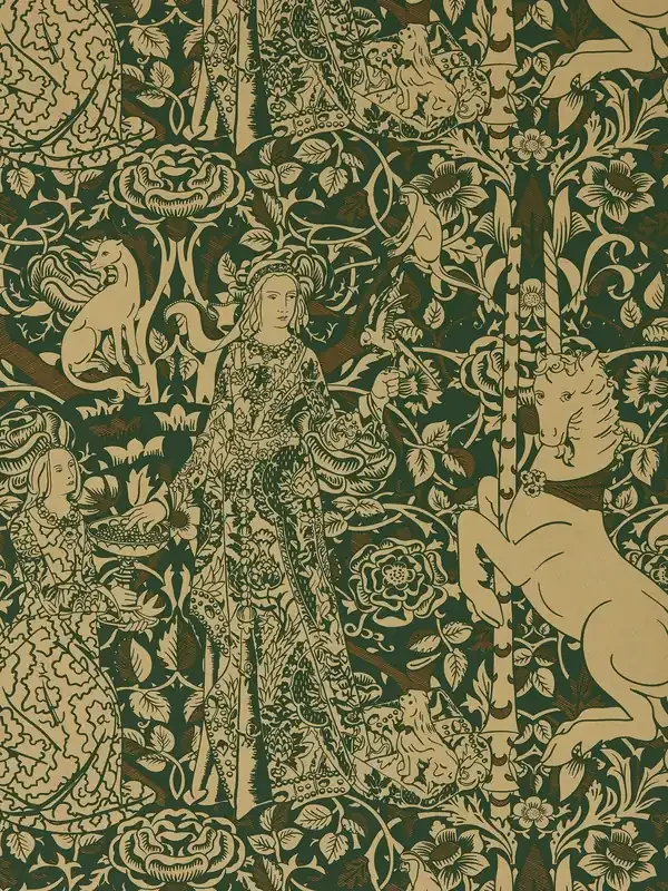 Sanderson Gobelin Green Bronze Aurelia`s Grail X Giles Deacon Wallpaper