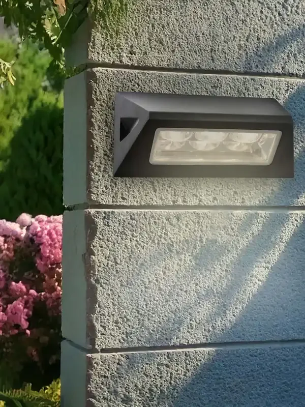 Searchlight Black Tunis LED Outdoor Wall Light