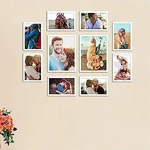 Set Of 10 Wall Photo Frame, For Home Decor ( Size 4×6, 6×8 inches )