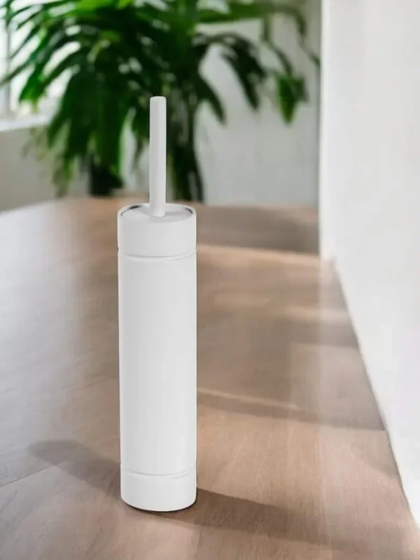 Showerdrape White Draco Slimline Toilet Brush & Holder