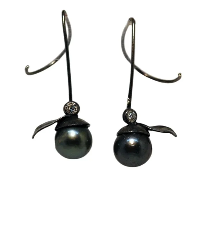 Silver Tahitian Cherry Earrings – Earrings A