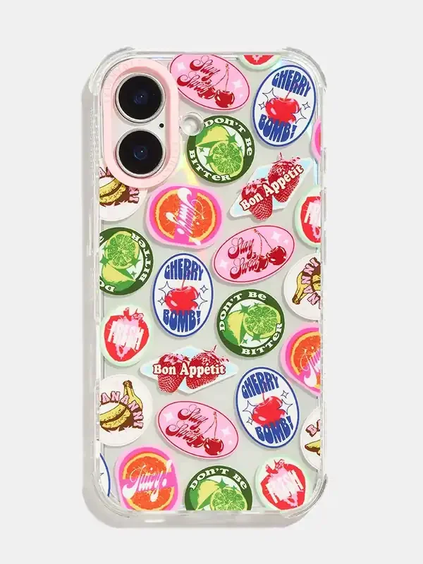 Skinnydip Fruity Graphic Sticker iPhone 12 / 12 Pro Case
